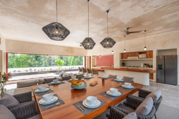 Tulum Mexico Penthouse dining area