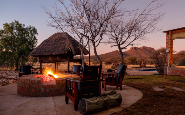 Windhoek Namibia Estate firepit