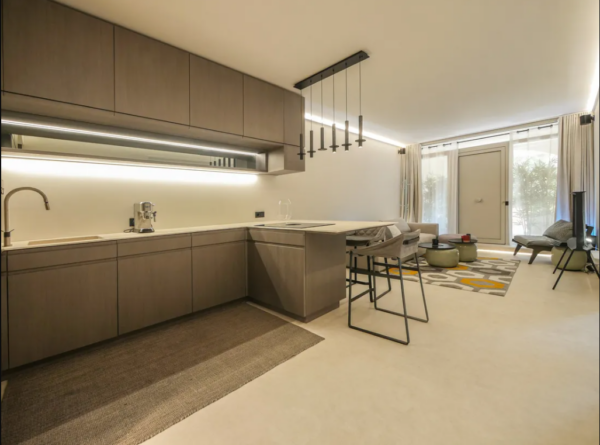 Monte Carlo Monaco Apartment kitchen, diming room