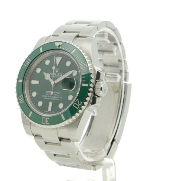 Rolex Hulk Submariner dial, bezel