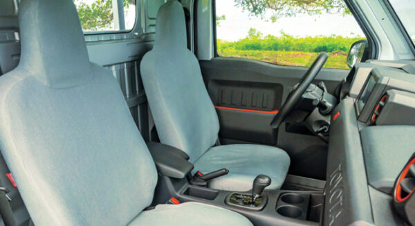 Toyota Tamaraw interior, front seat